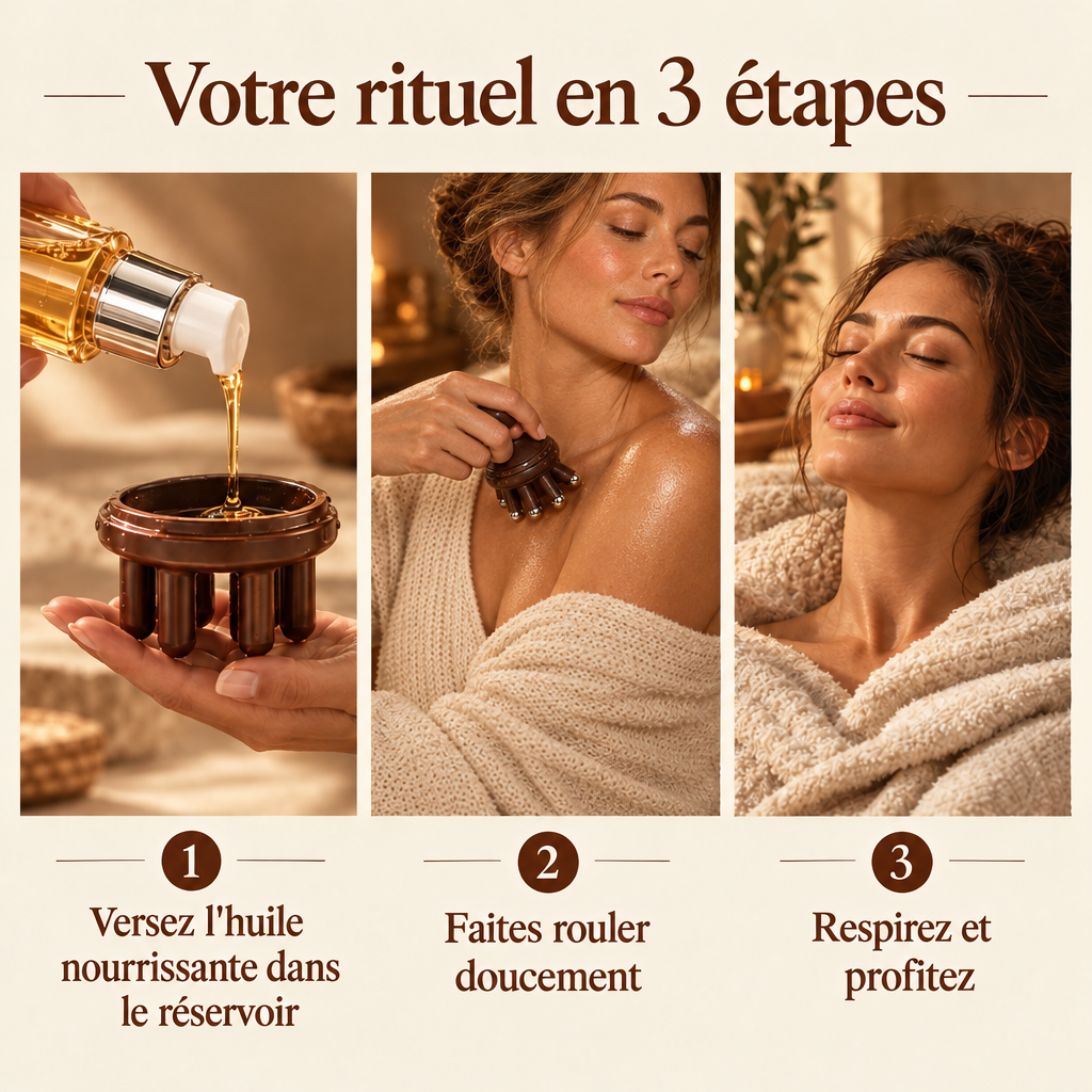 Votre rituel de massage en 3 étapes